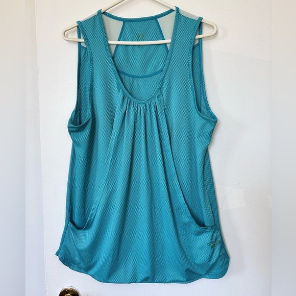 🎉4/30$🎉 Chlorophylle Teal Sleeveless Active Tank Top - Size XL - Picture 1 of 6